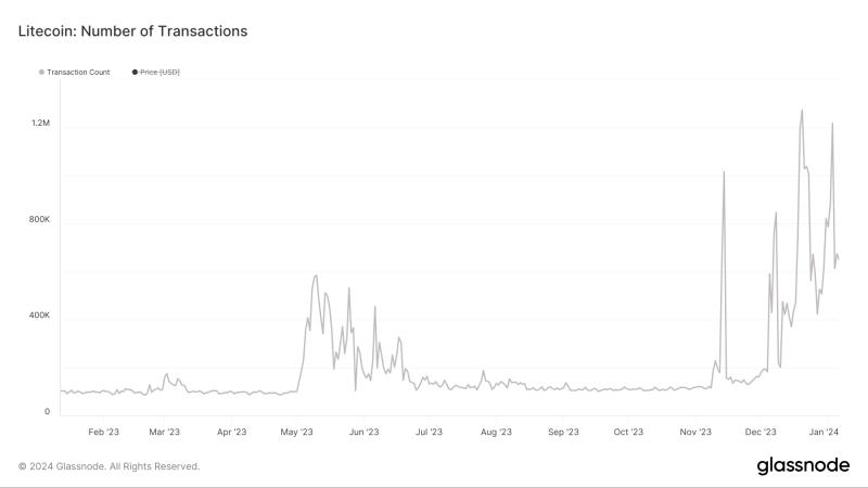 Litecoin surpasses Bitcoin on this front, once again