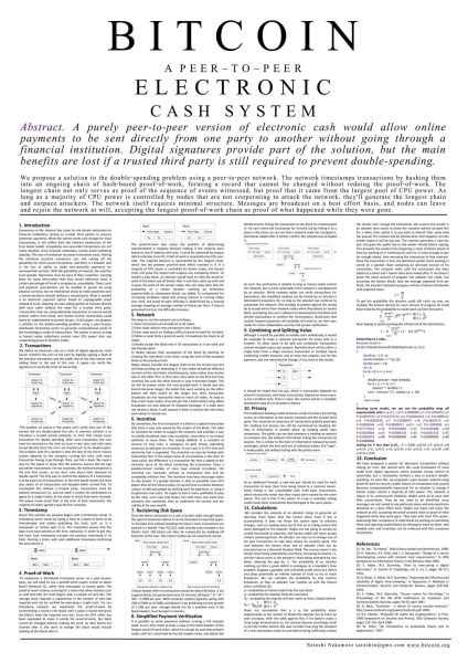 How Bitcoin’s whitepaper spurred economic change in the world of finance